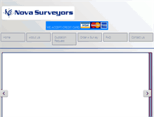 Tablet Screenshot of novalandsurveyors.com